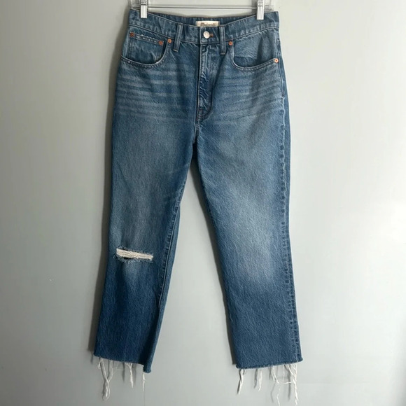 Madewell Slim Demi Boot Jeans Size 27 - Picture 1 of 11